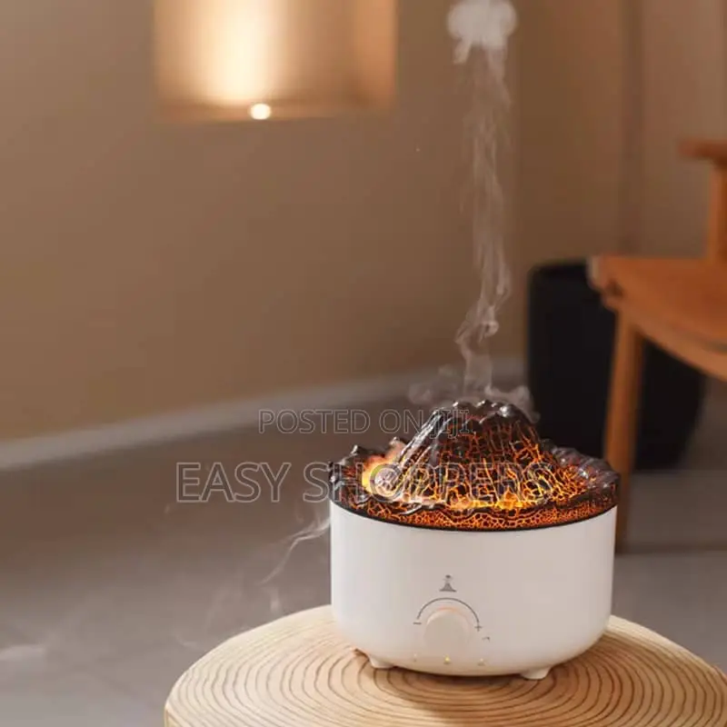Ultrasonic Diffuser Flame Volcano Bedroom, Living