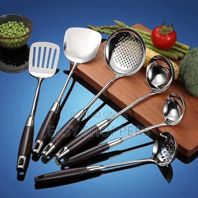 Cooking Utensils Set, Stainless Steel , 6 PCS Professional