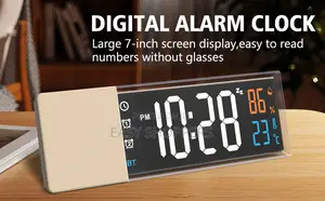 Digital Alarm Clock With Bluetooth Speaker
