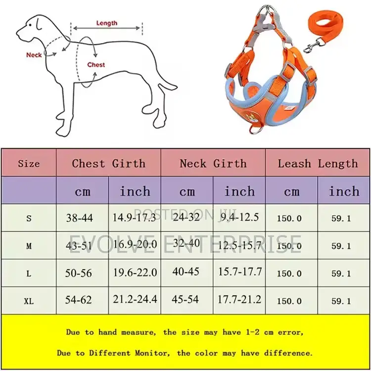 Dog Reflective Harness Dog Leash