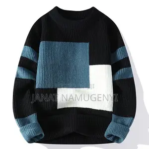 Black, Blue and White Sweater