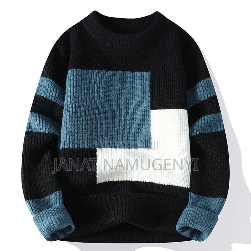 Black, Blue and White Sweater