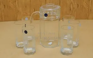 Strong Luminarc Juice Glasses and Jar Water Set - 6pcs