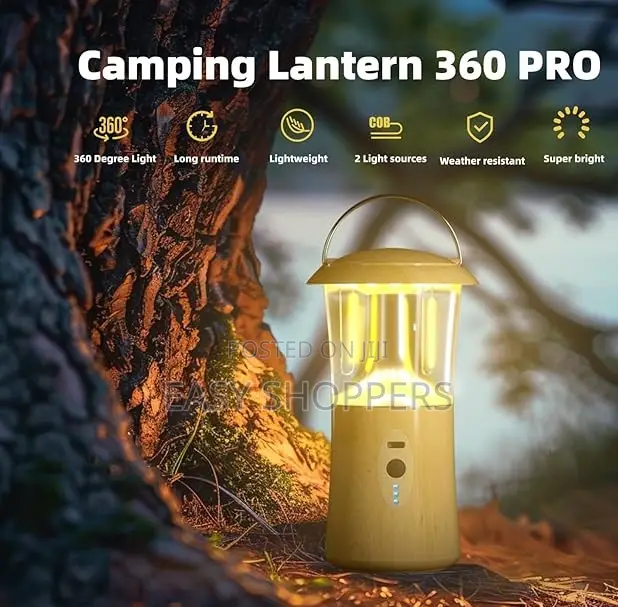 Camping Lantern, Usb Rechargeable Lamp