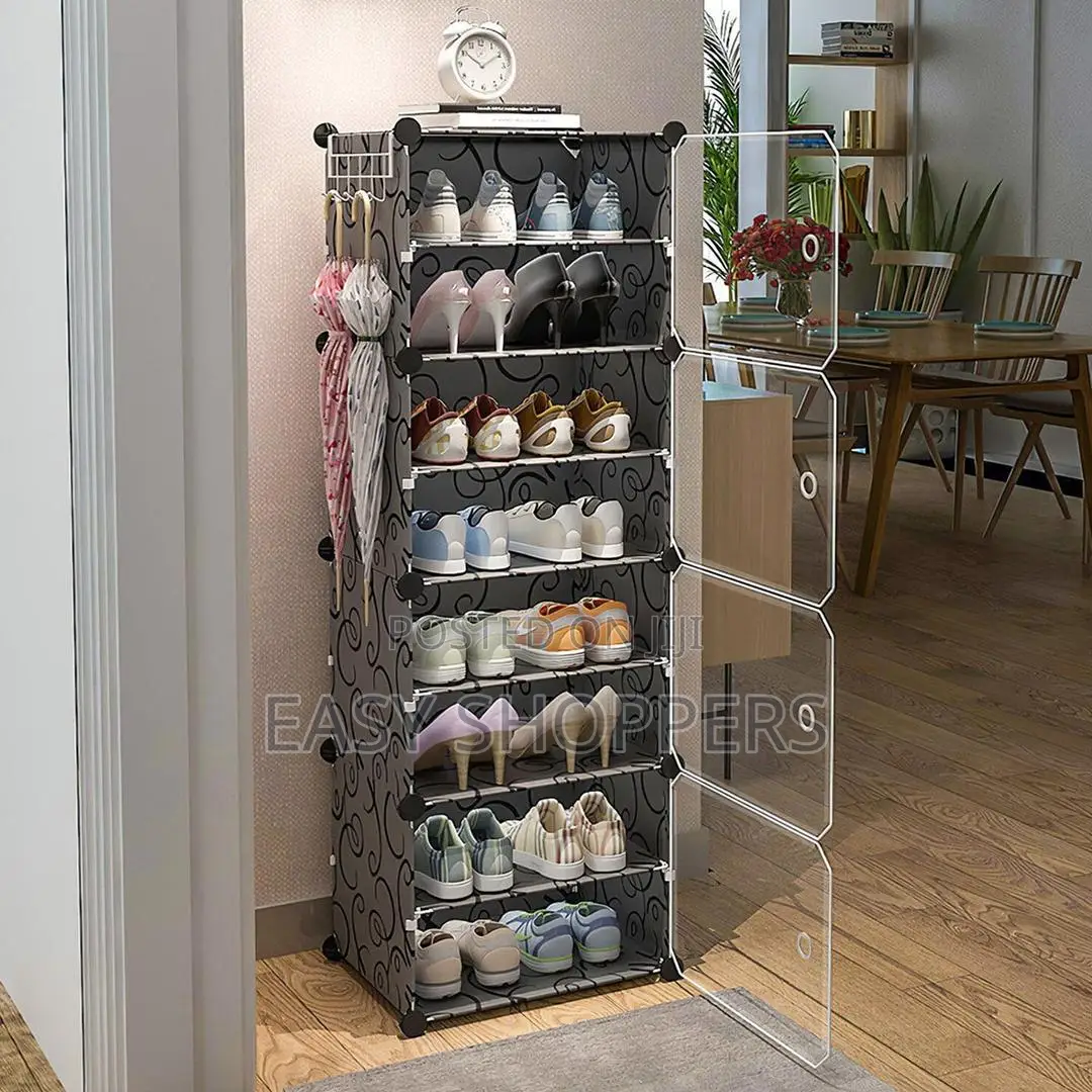 Upgraded Shoe Rack for Home Plastic, Portable Shoe Rack