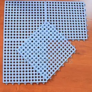 4pcs Interlocking Non Slip Bathroom Floor Tiles Rubber Mat