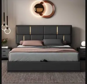 6x6 Bed in Leather