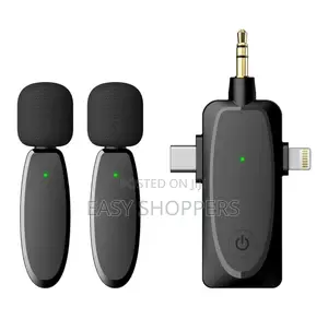 3 in 1 Wireless Microphone for iPhone Type C and Camera