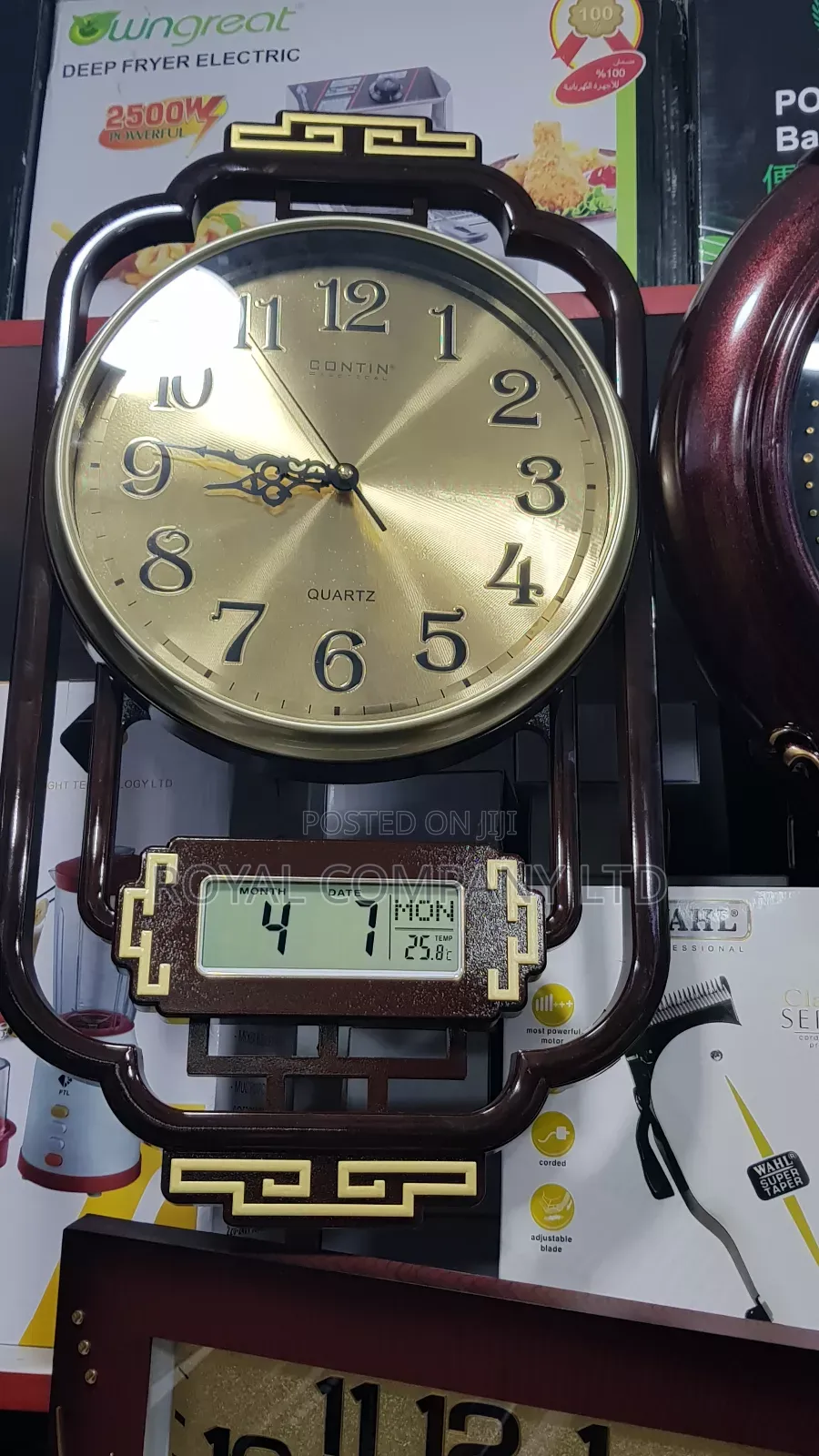 Analog Digital Wall Clock