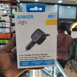75w Anker 2 in 1 Clutter Free Car Charger