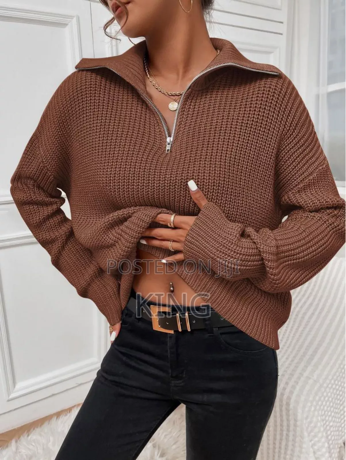 Bespoke Quarter Zip Sweater