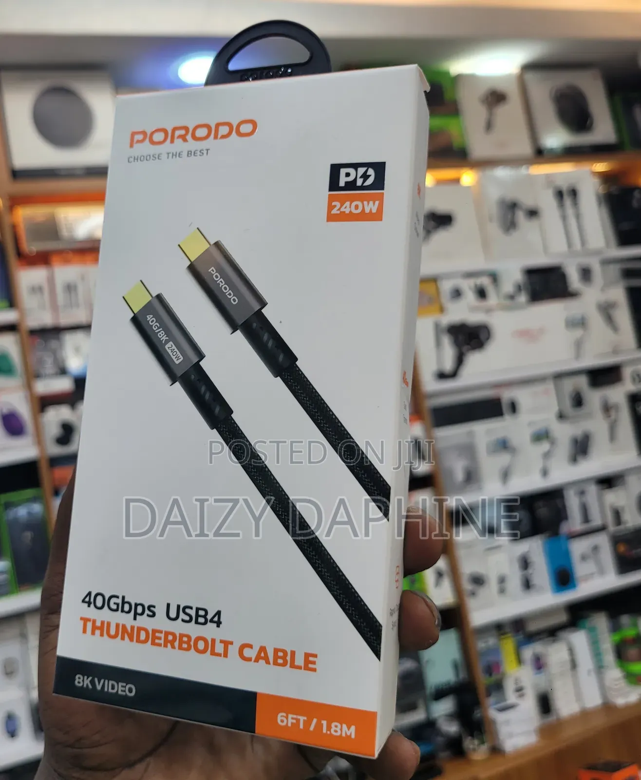 Porodo 40gbps Usb4 Thunderbolt Cable