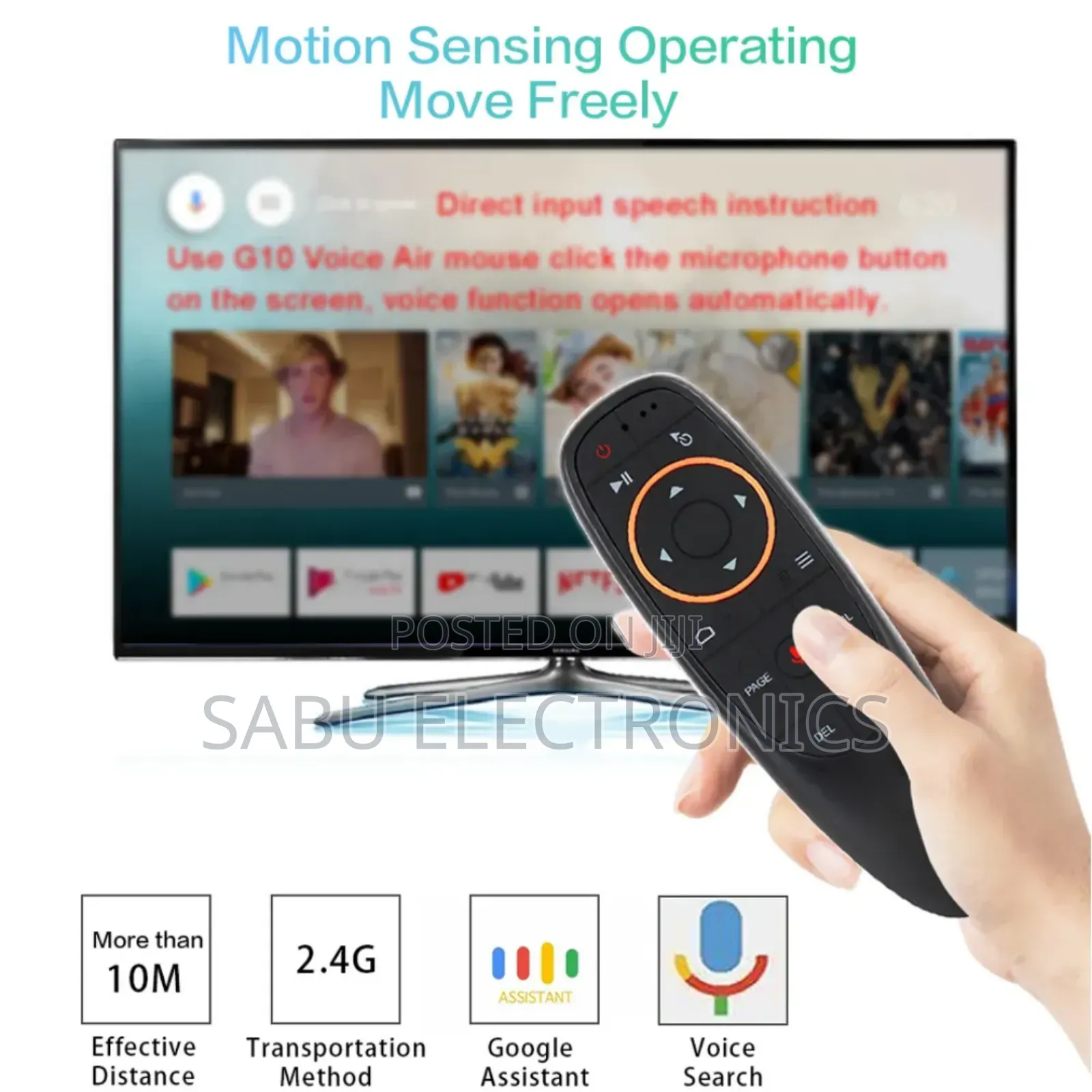Voice Air Mouse Remote for Android TVS- Tv Stick and Tv Box