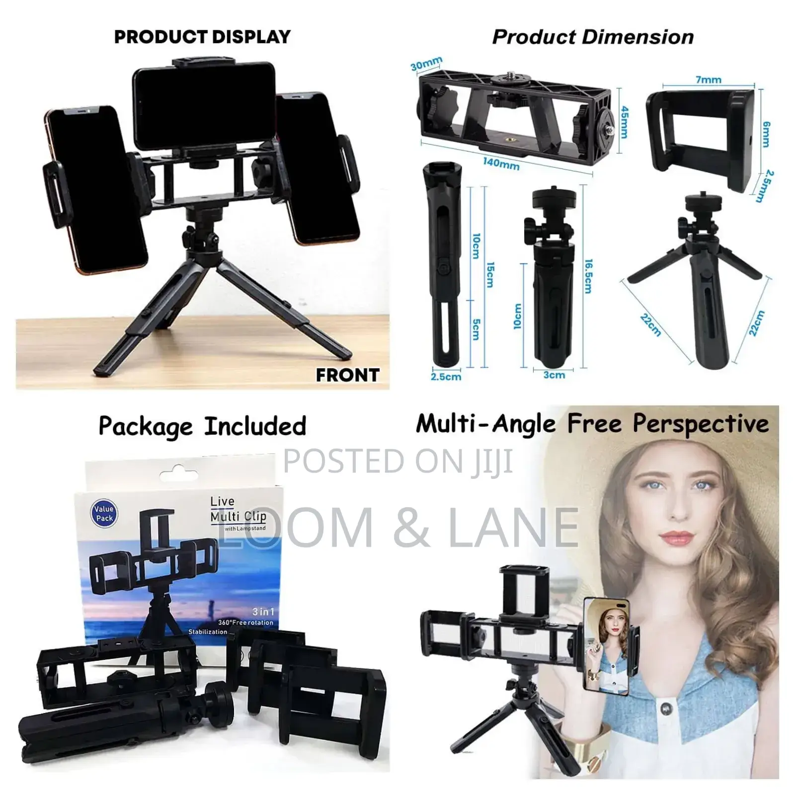 3 in 1 Tripod Adjustable Photograph Stand