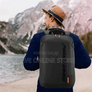 Porodo Gaming Water-Resistant Pu Laptop Backpack Black