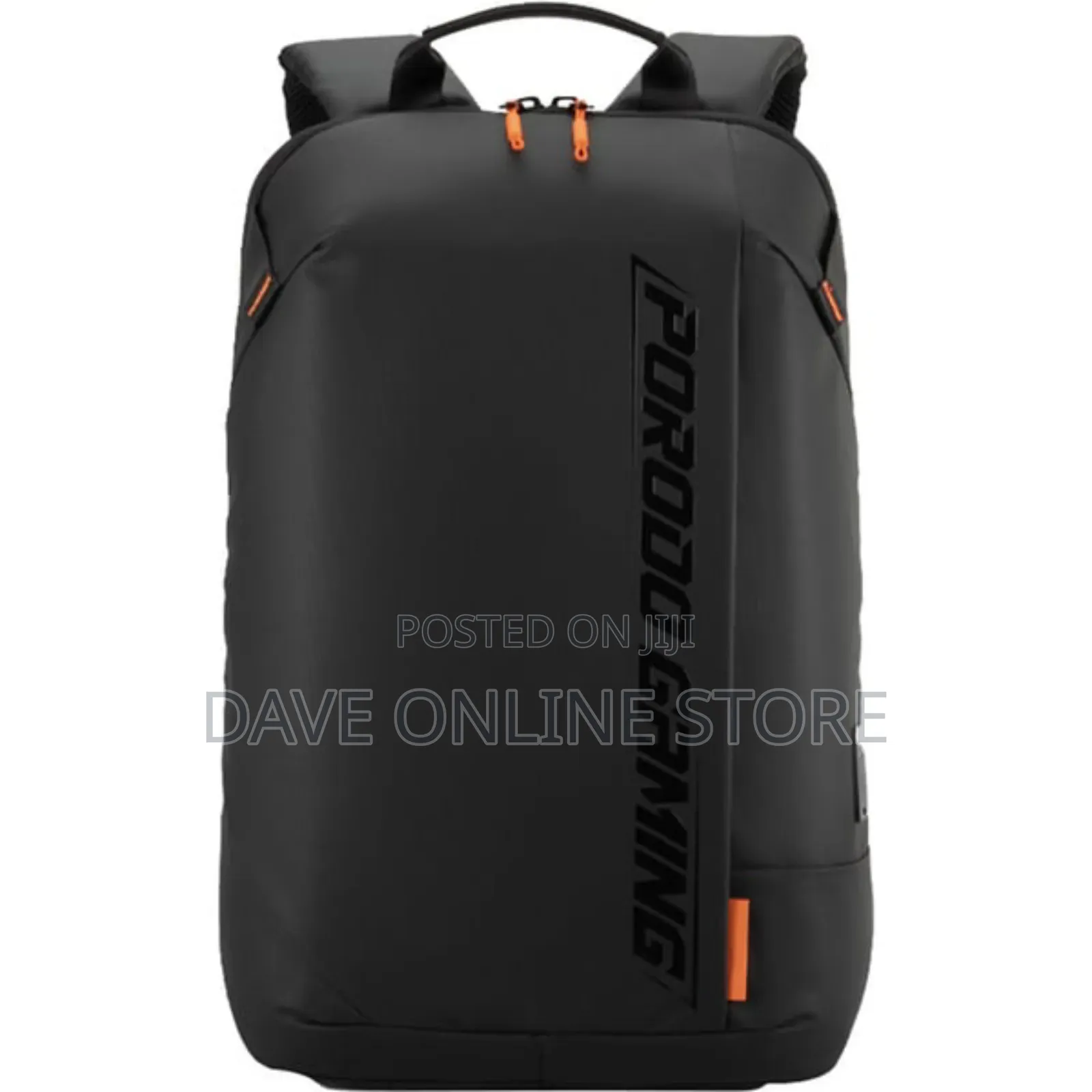 Porodo Gaming Water-Resistant Pu Laptop Backpack Black
