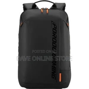 Porodo Gaming Water-Resistant Pu Laptop Backpack Black
