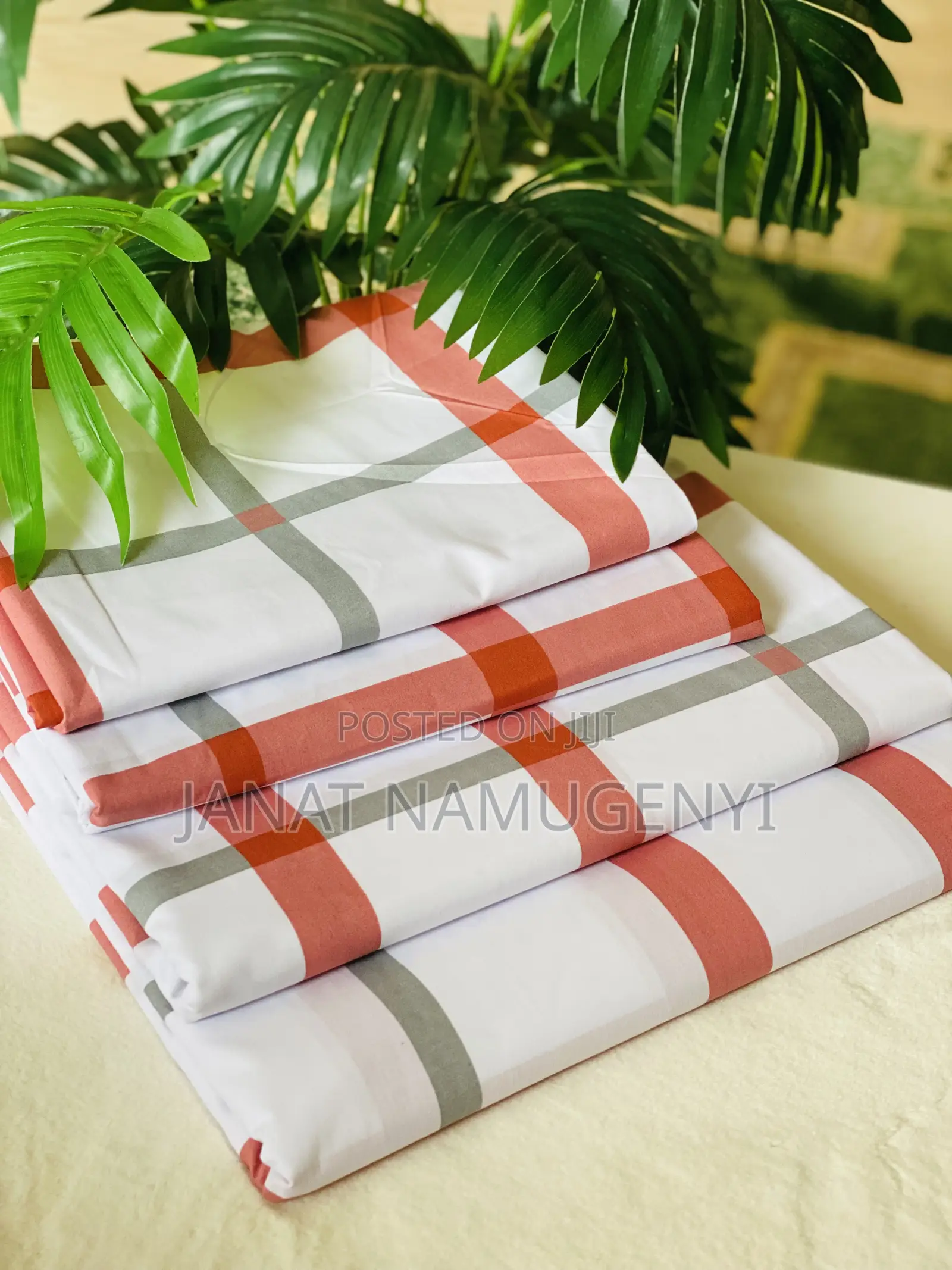 Heavy Cotton Big Checked Bedsheets