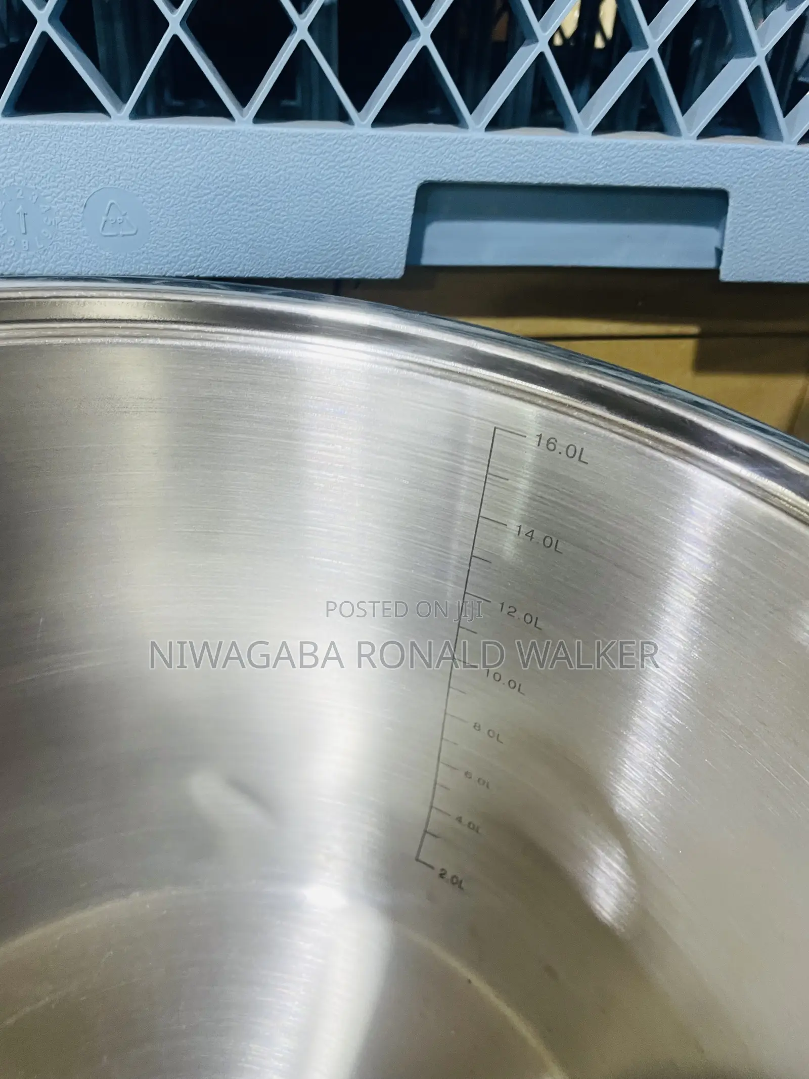 3pc Stainless Steel Pot Set With Lids 17l,19l 23l
