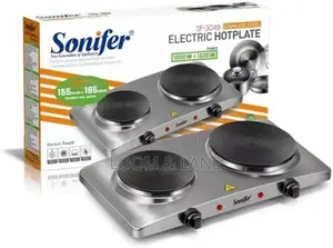 Sonifer Sf-3049 Double Burner Electric Hot Plate