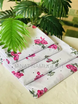 Heavy Cotton Pink Floral Bedsheets