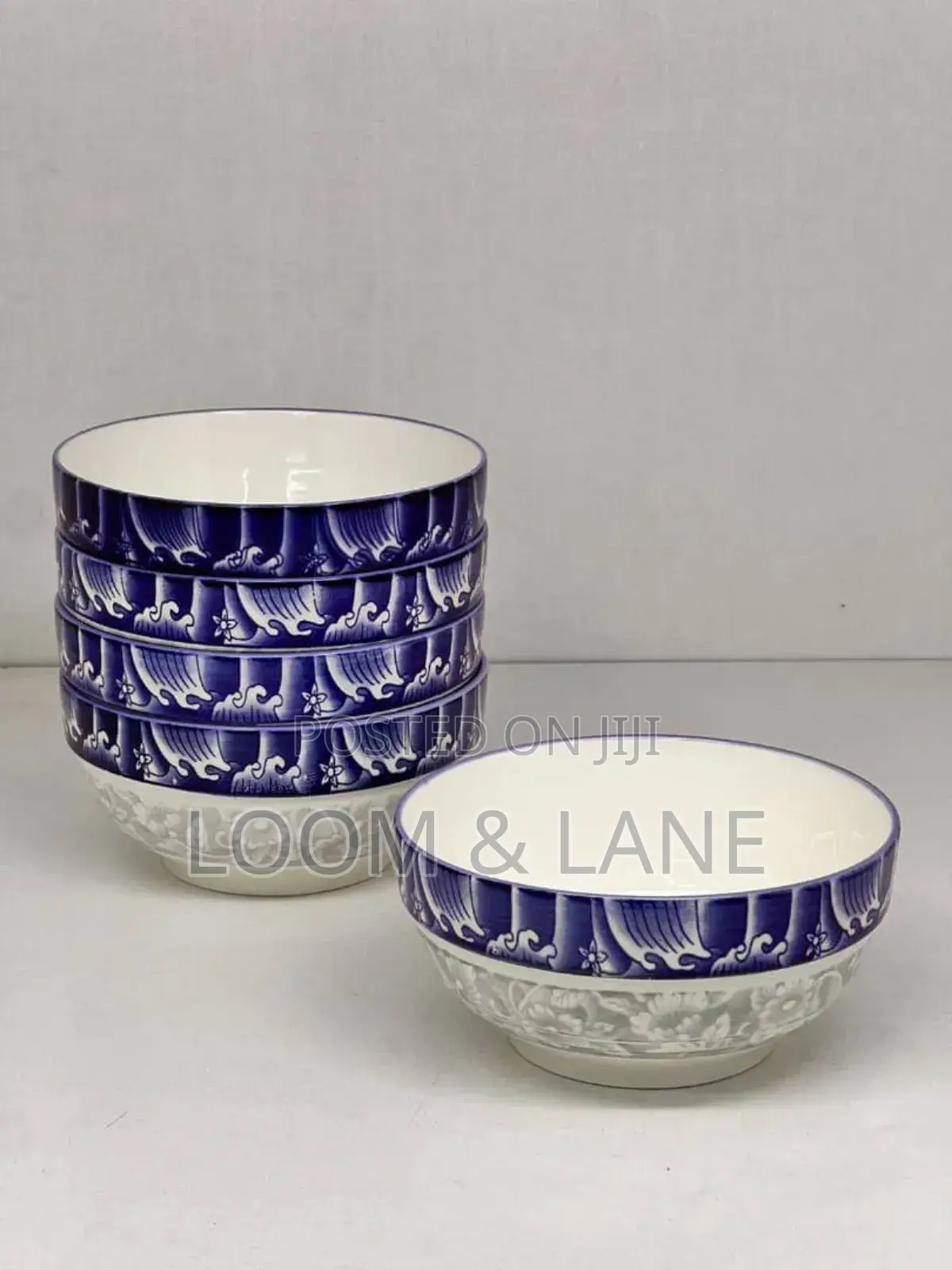 6pcs Set of Ceramic Soup Salad Bowls
