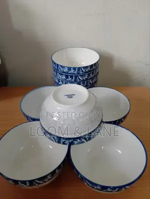 6pcs Set of Ceramic Soup Salad Bowls