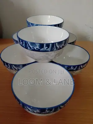 6pcs Set of Ceramic Soup Salad Bowls