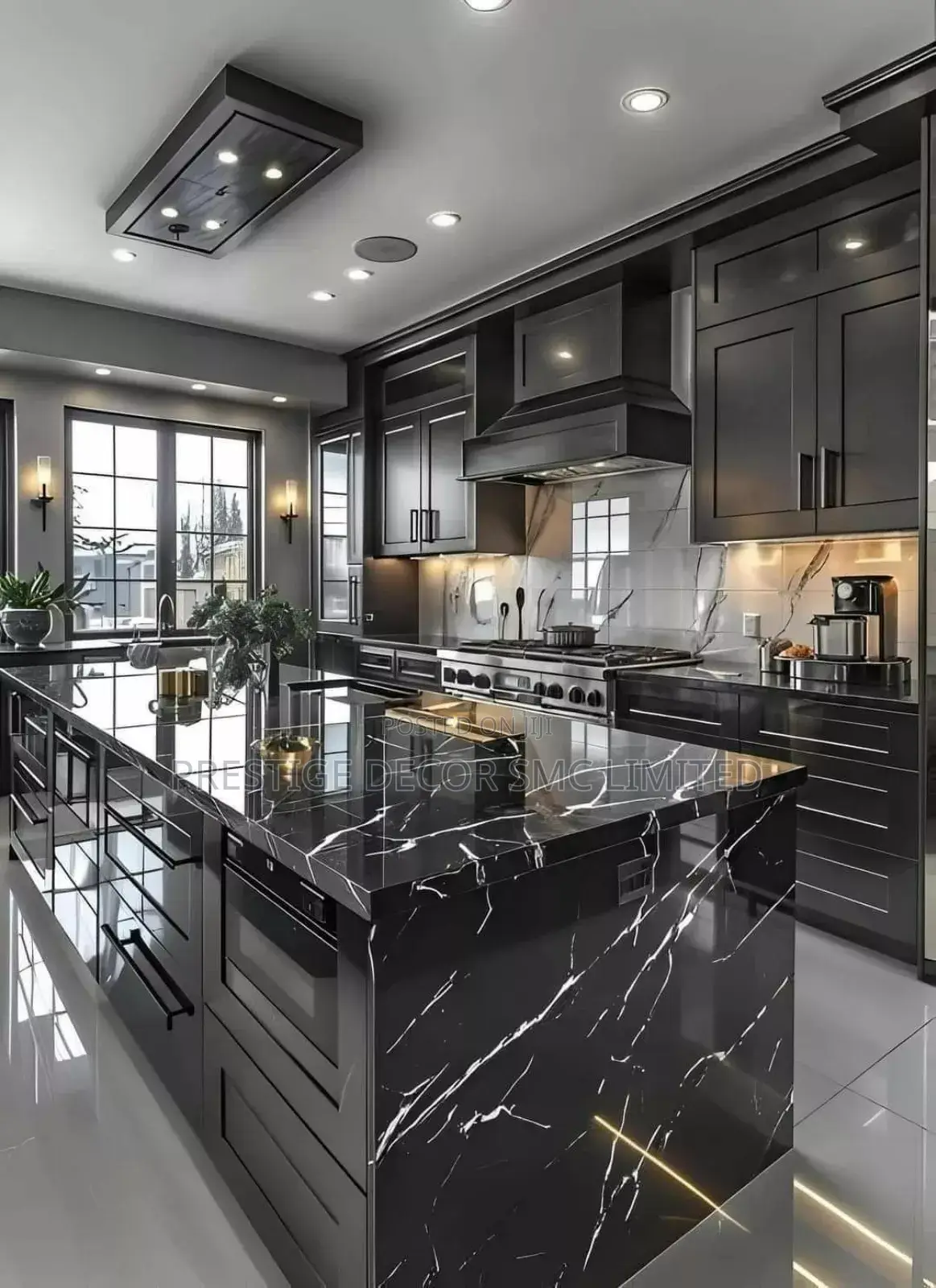 Black Gold Kitchen Cabinets