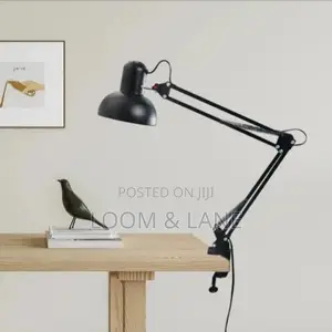 Multi-Joint Desk Lamp With Metal Clamp Base