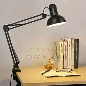 Multi-Joint Desk Lamp With Metal Clamp Base