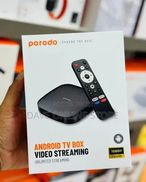 Porodo* Android Tv Box Video Streaming Unlimited Streaming