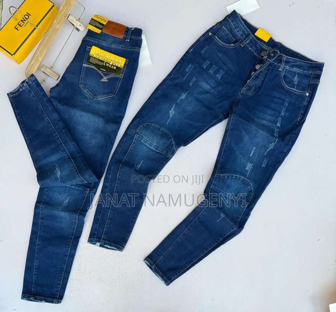 Blue Denim Damage Jeans