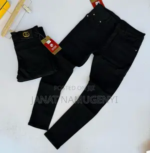 Gucci Plain Black Denim Jeans
