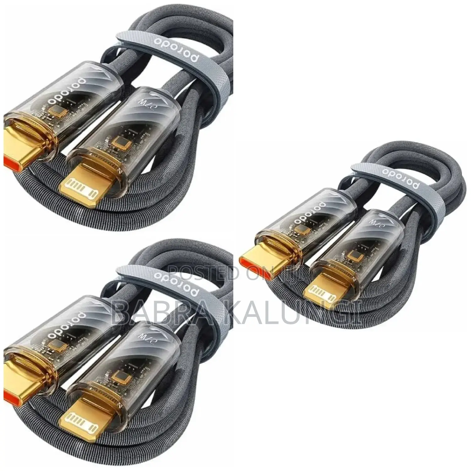 Porodo Braided 27w Pd C to Lightning Cable