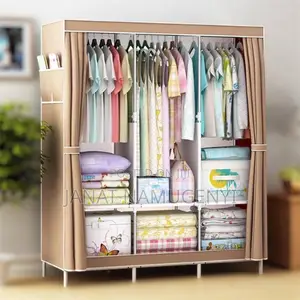 3 Column Browm Metallic Closet 1 