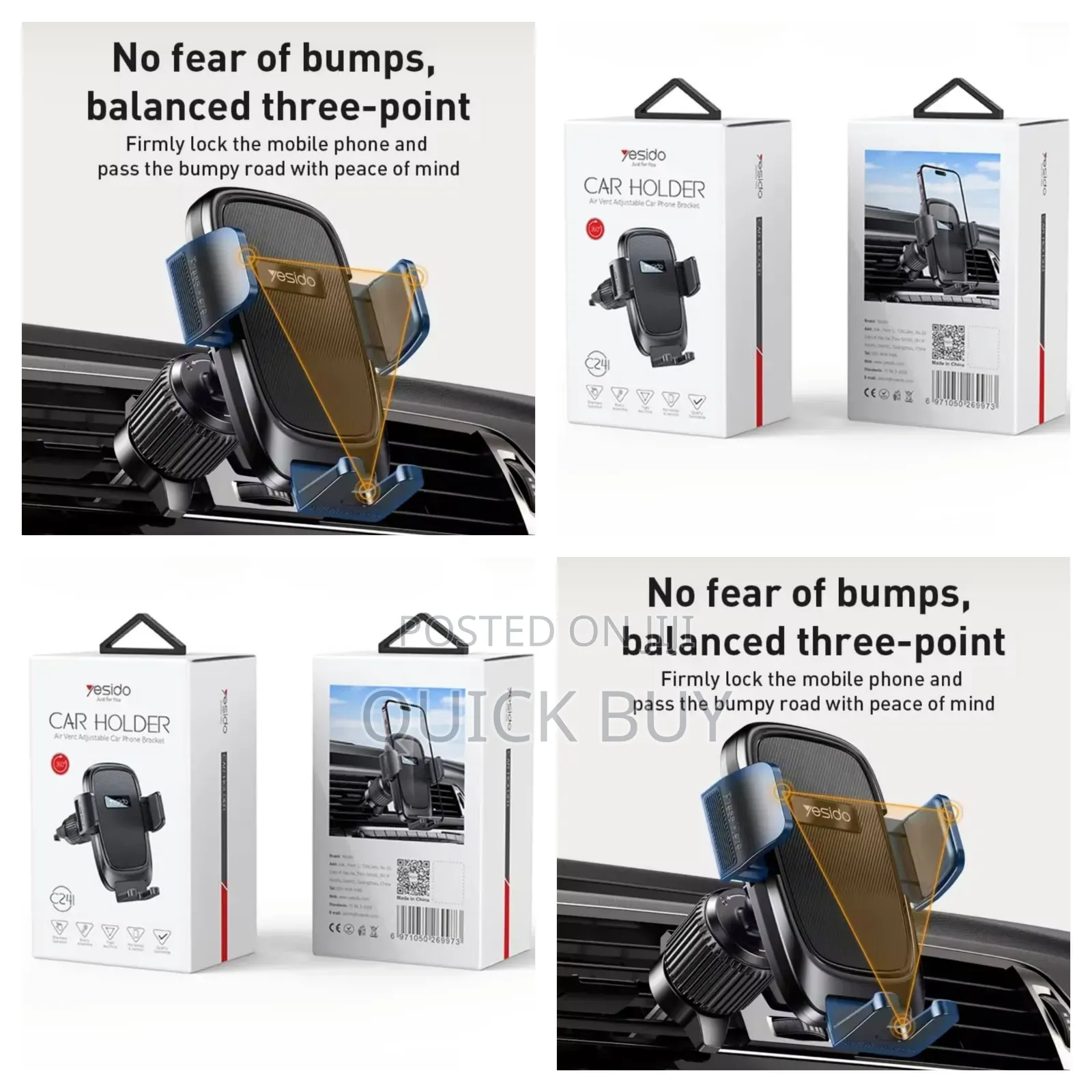 Yesido Unique Car Vent Mobile Phone Holder