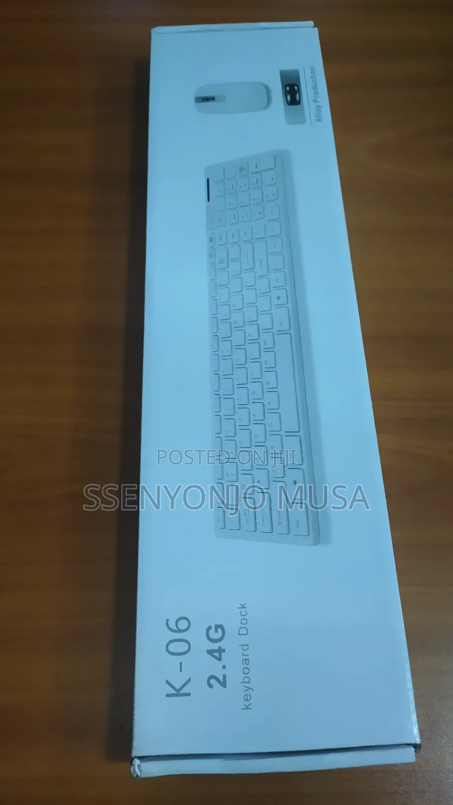 K-06 2.4g Wireless Keyboard Mouse Combo - Black, Plug