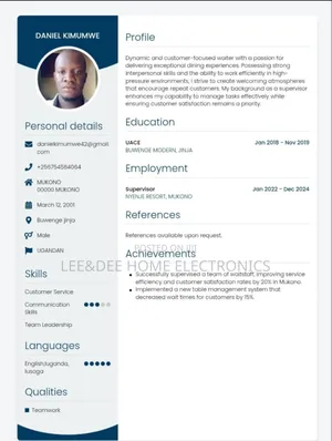Applying for a Waiter Job