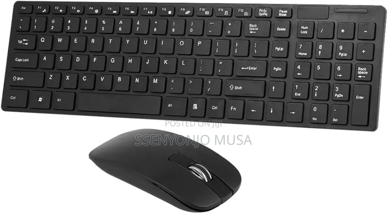 K-06 2.4g Wireless Keyboard Mouse Combo - Black, Plug