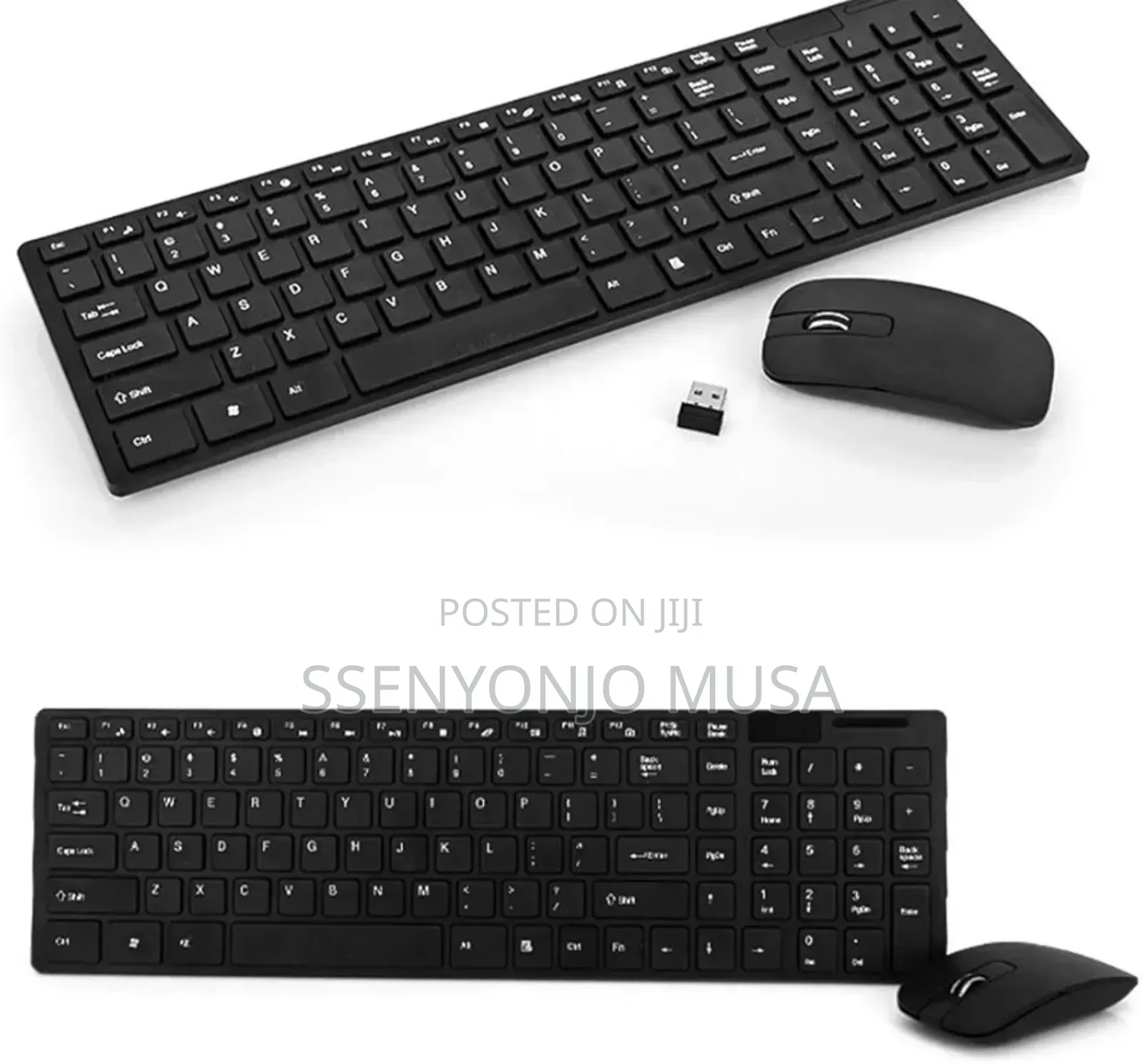 K-06 2.4g Wireless Keyboard Mouse Combo - Black, Plug