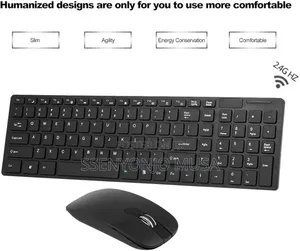 K-06 2.4g Wireless Keyboard Mouse Combo - Black, Plug