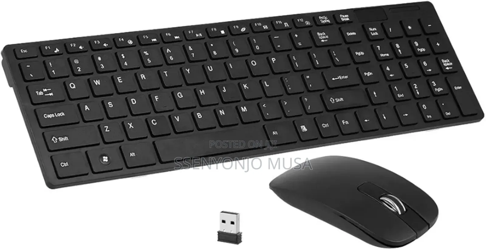 K-06 2.4g Wireless Keyboard Mouse Combo - Black, Plug