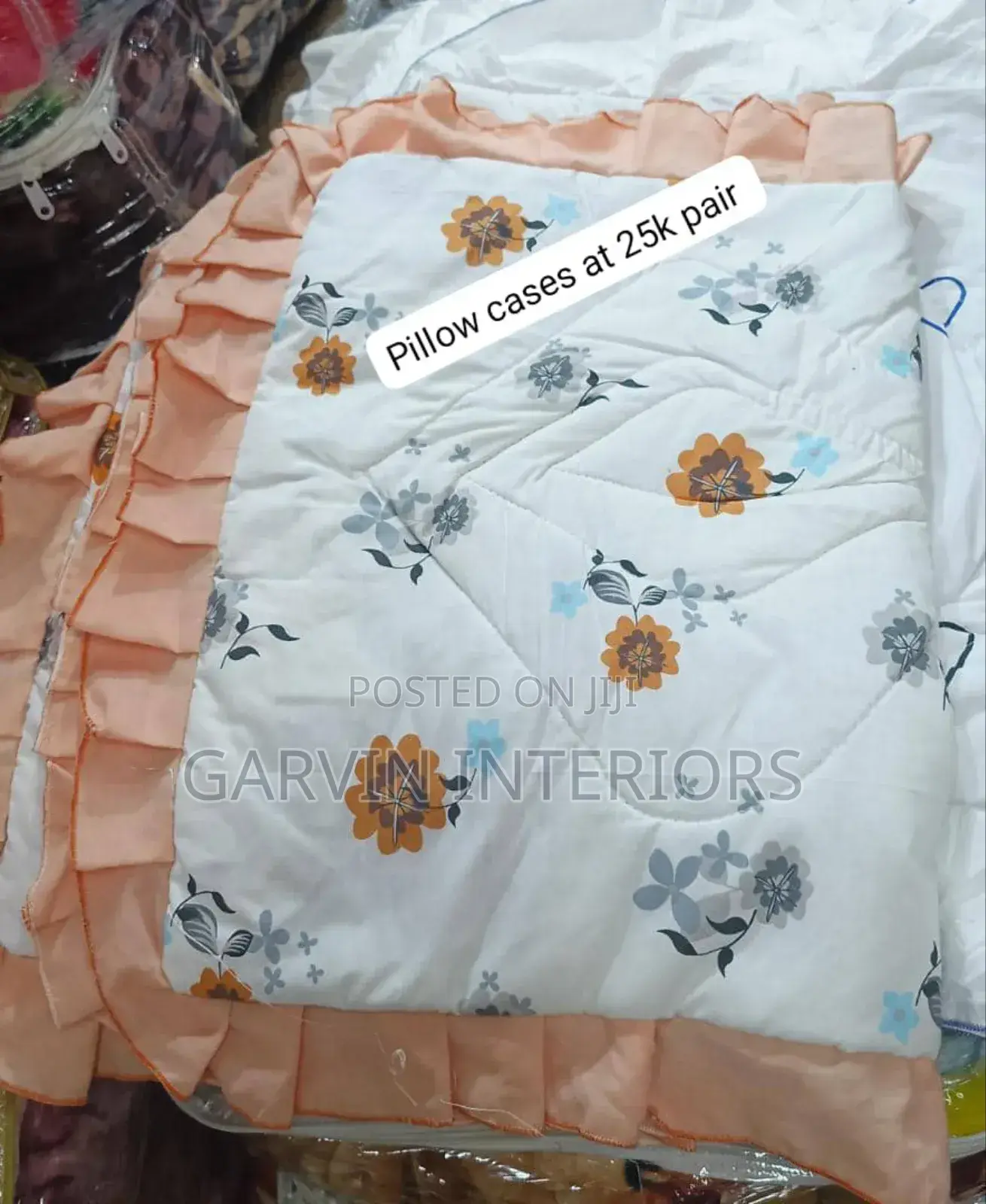 White Flower Pillow Cover