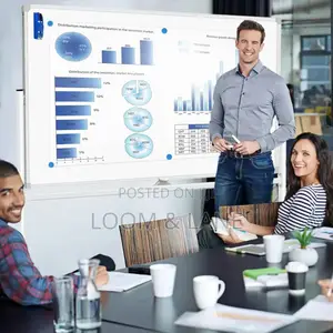 90cm by 150cm Whiteboard With Adjustable Stand