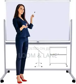 90cm by 150cm Whiteboard With Adjustable Stand