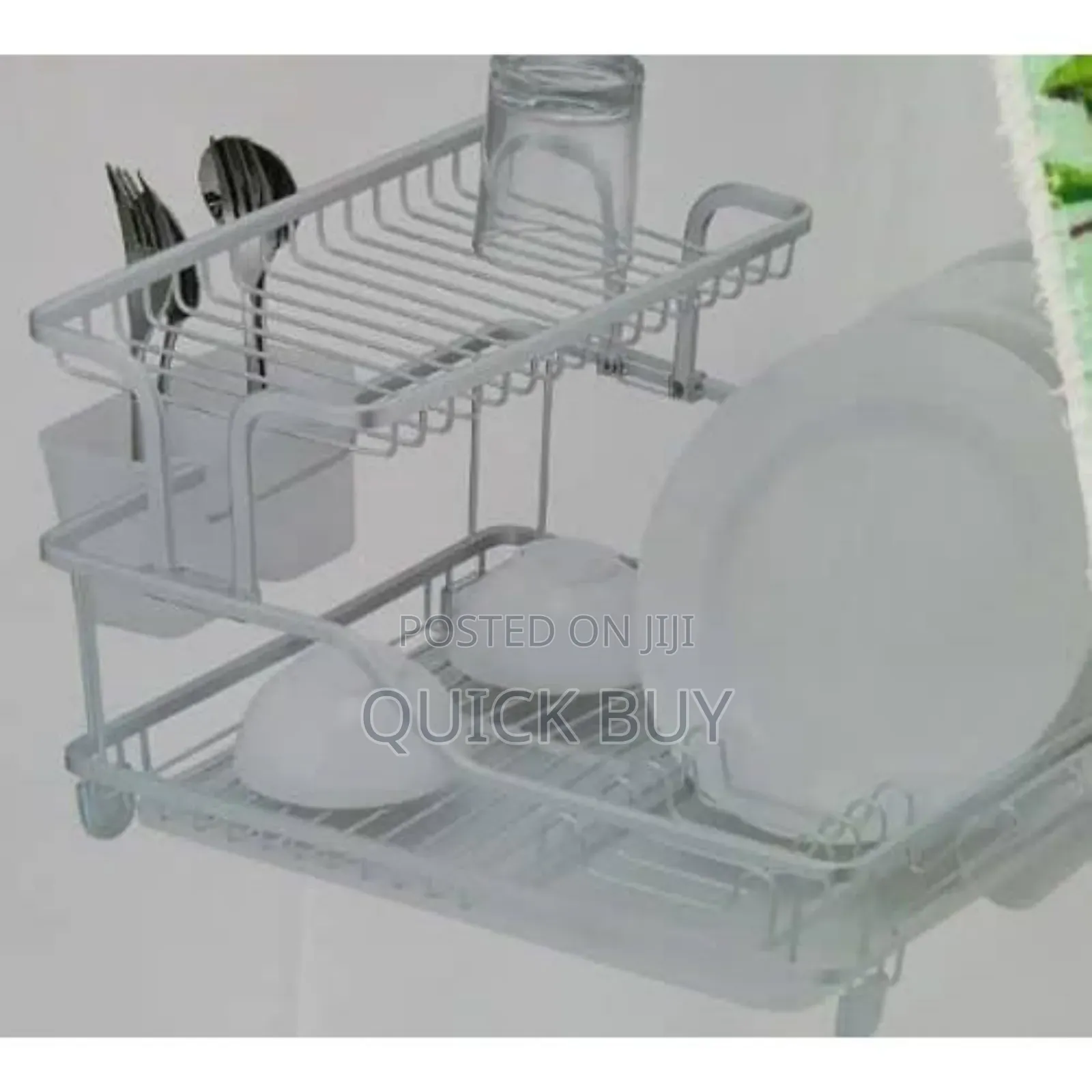 2-Tier Plate Dish Drying Rack