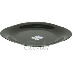 6pcs Black Square Plain Design Plate