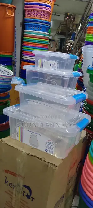 Plastic Storage Boxes 4pcs Set