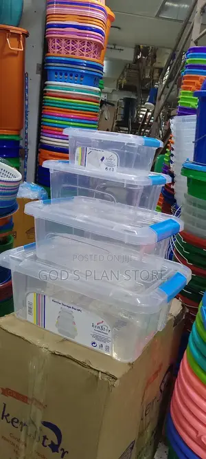 Plastic Storage Boxes 4pcs Set